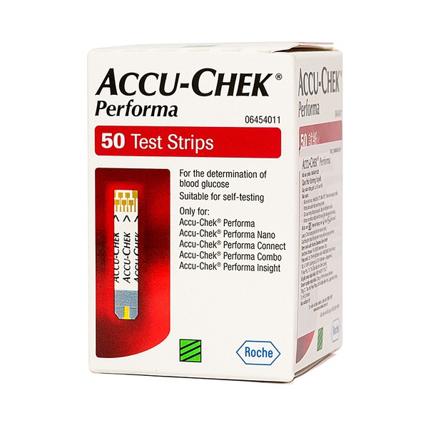 Combo 50 que thử đường huyết Accu-Chek Performa cao cấp
