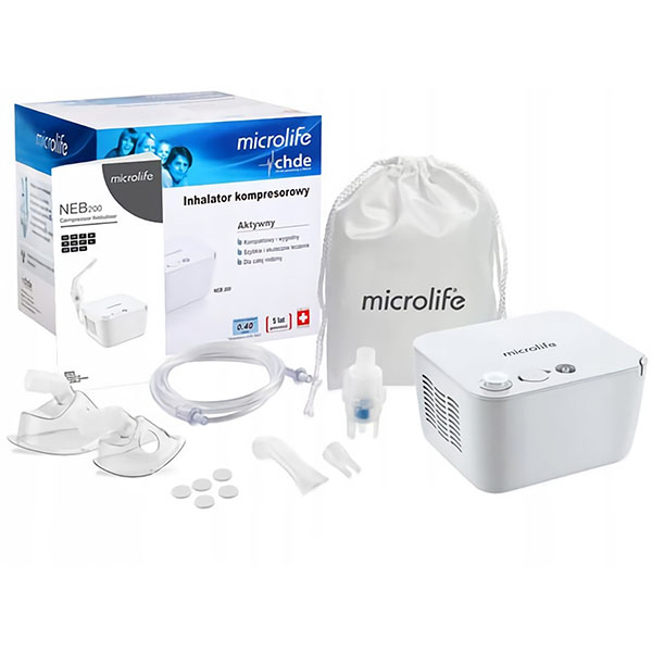 Máy xông khí dung mũi họng Microlife NEB200 chính hãng thiết kế nhỏ gọn, dễ sử dụng