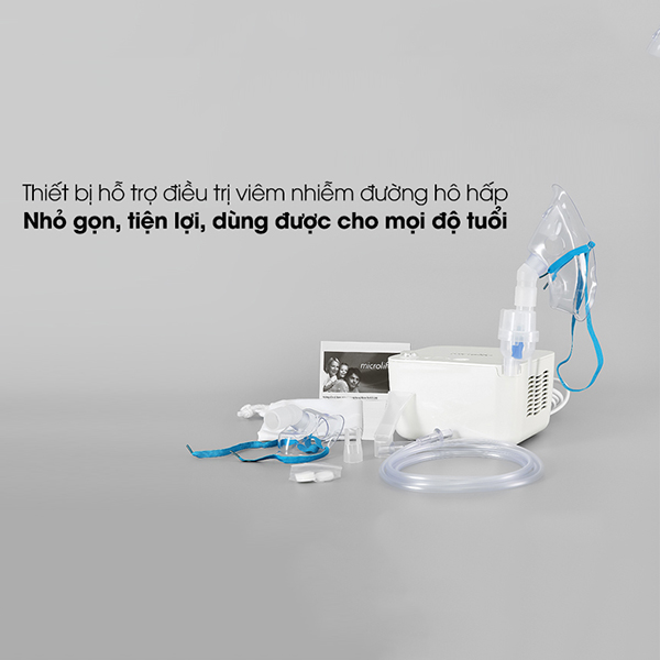 Máy xông khí dung mũi họng Microlife NEB200 chính hãng thiết kế nhỏ gọn, dễ sử dụng
