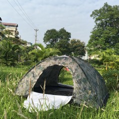 Lều cắm trại màu rằn ri 2 lớp cao cấp cho 1-3 người, kích thước 2x1.5x1.1m