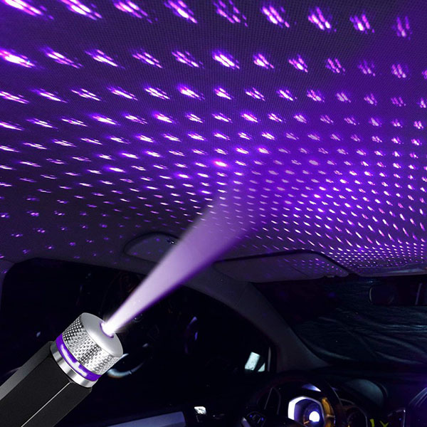 Đèn Led Chiếu Trần Xe Hơi Hình Bầu Trời Đầy Sao Cổng USB, có hiệu ứng ánh sáng tuyệt vời