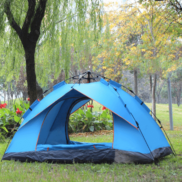 Lều cắm trại bật tự động cho 1-3 người, kích thước 2 x 1.5 x 1.2m hàng cao cấp, XANH DƯƠNG
