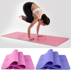 Thảm tập Yoga định tuyến 8 ly chất liệu TPE Đài Loan êm ái